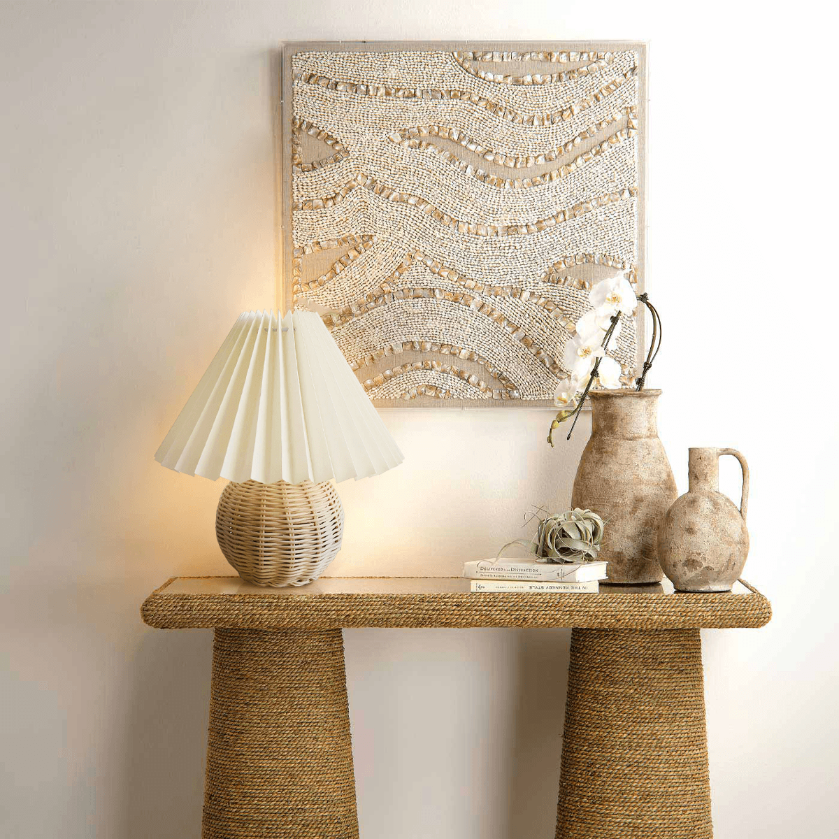 Natural Woven Shade Table Lamp