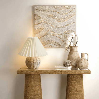 Natural Woven Shade Table Lamp