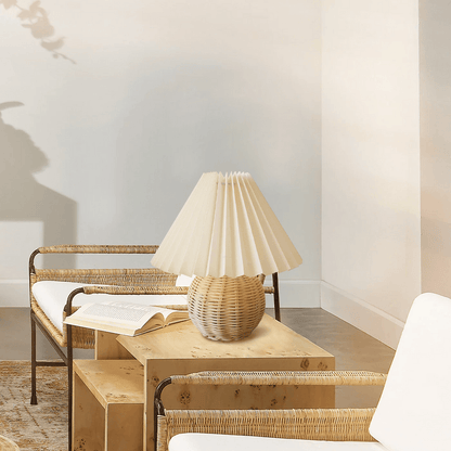 Natural Woven Shade Table Lamp
