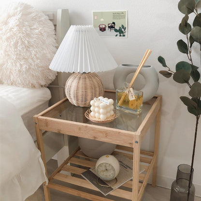 Natural Woven Shade Table Lamp