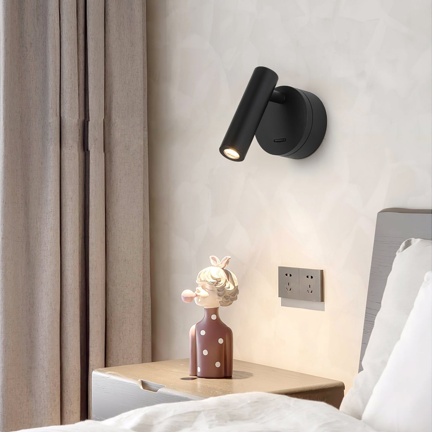 Bright LED Mounted Bedroom Wall Light