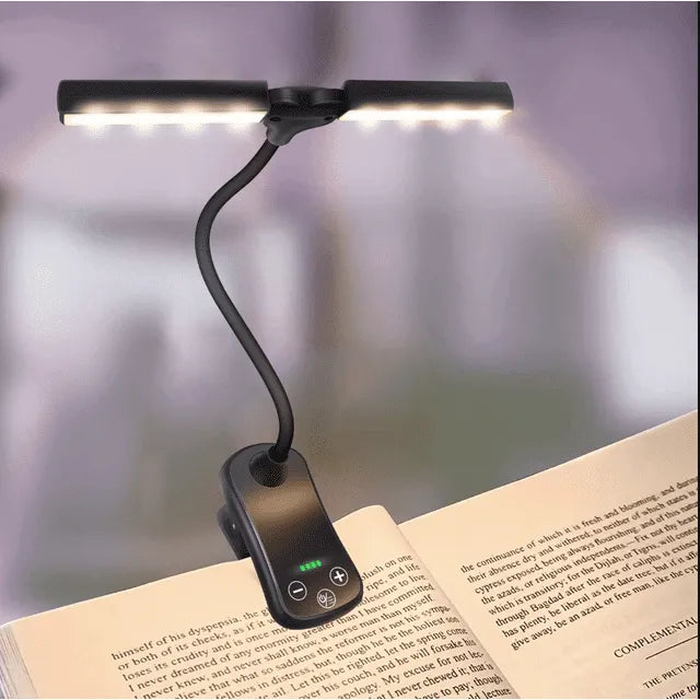 Portable Clip On Reading Lamp, Adjustable Brightness - Cofik