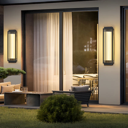 Outdoor Black LED Wall Light Fixtures Waterproof