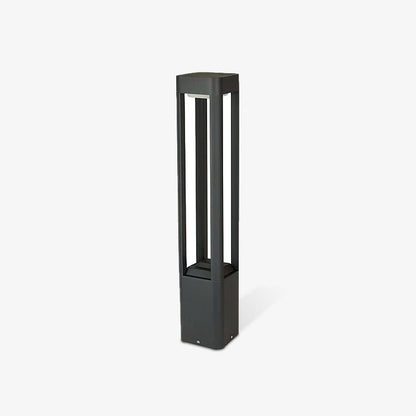 Outdoor Tall Column Rectangular Garden Lamp