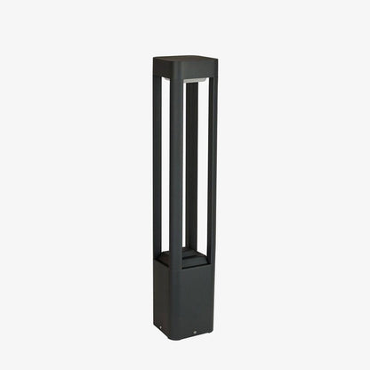 Outdoor Tall Column Rectangular Garden Lamp