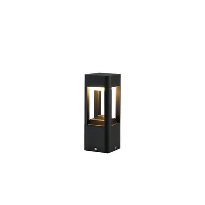 Outdoor Tall Column Rectangular Garden Lamp