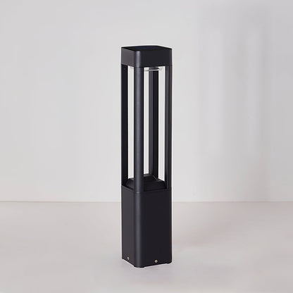 Outdoor Tall Column Rectangular Garden Lamp