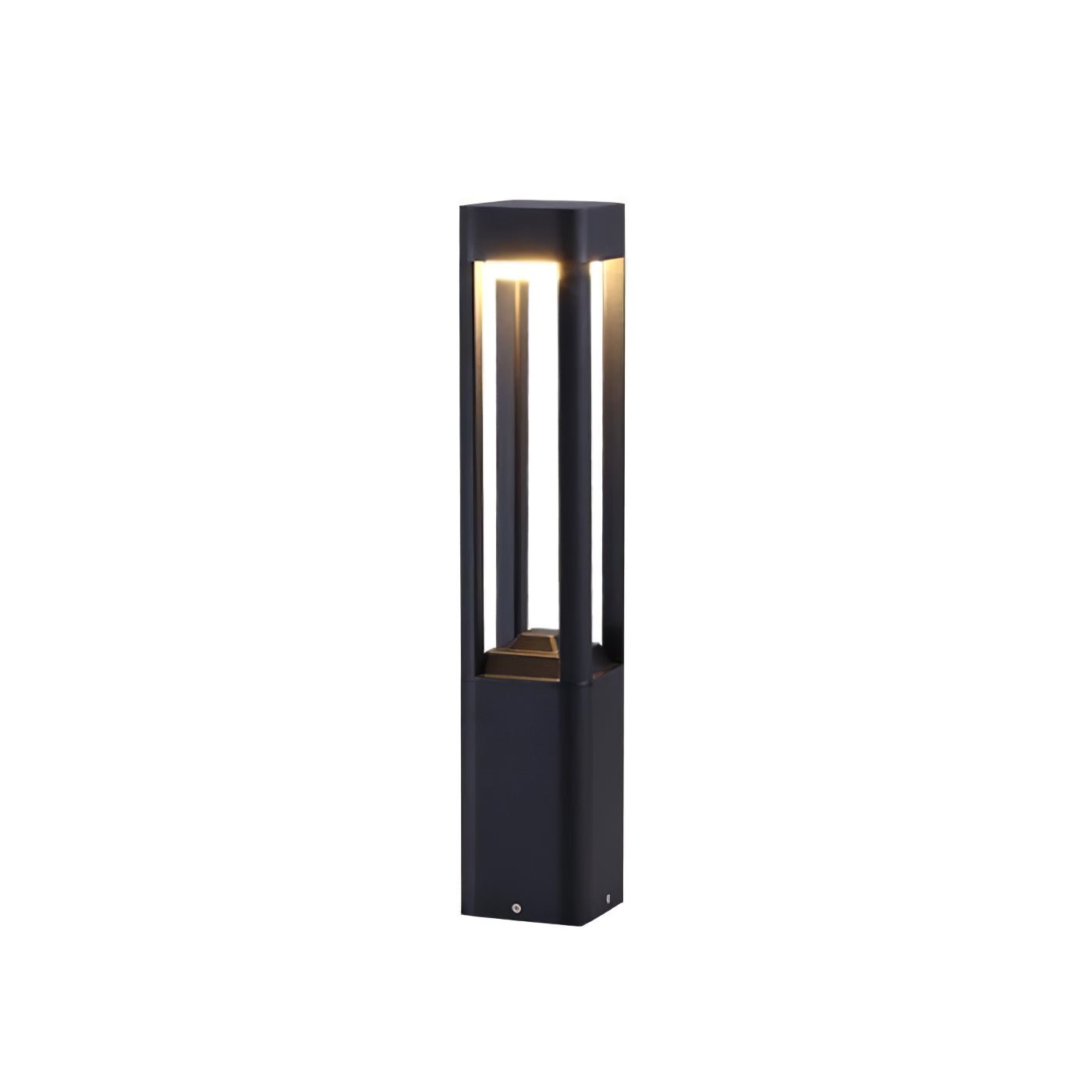 Outdoor Tall Column Rectangular Garden Lamp