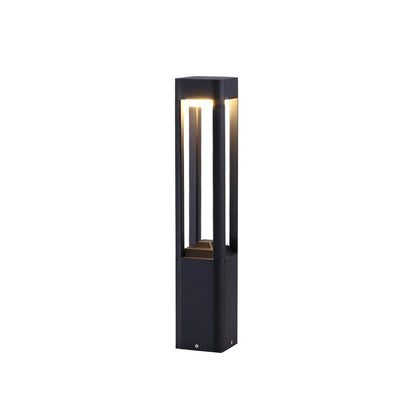 Outdoor Tall Column Rectangular Garden Lamp