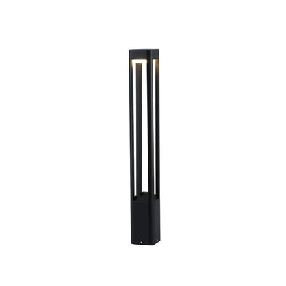 Outdoor Tall Column Rectangular Garden Lamp