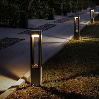 Outdoor Tall Column Rectangular Garden Lamp - Cofik