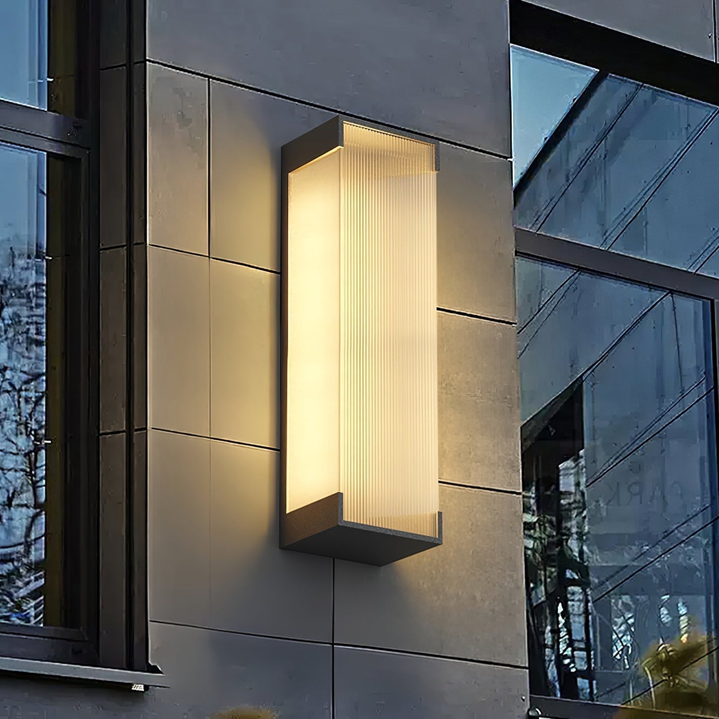Outdoor LED Rectangle Wall Lamp