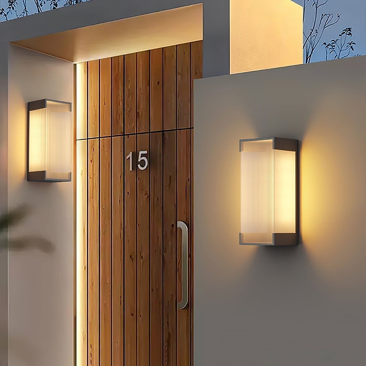 Outdoor LED Rectangle Wall Lamp
