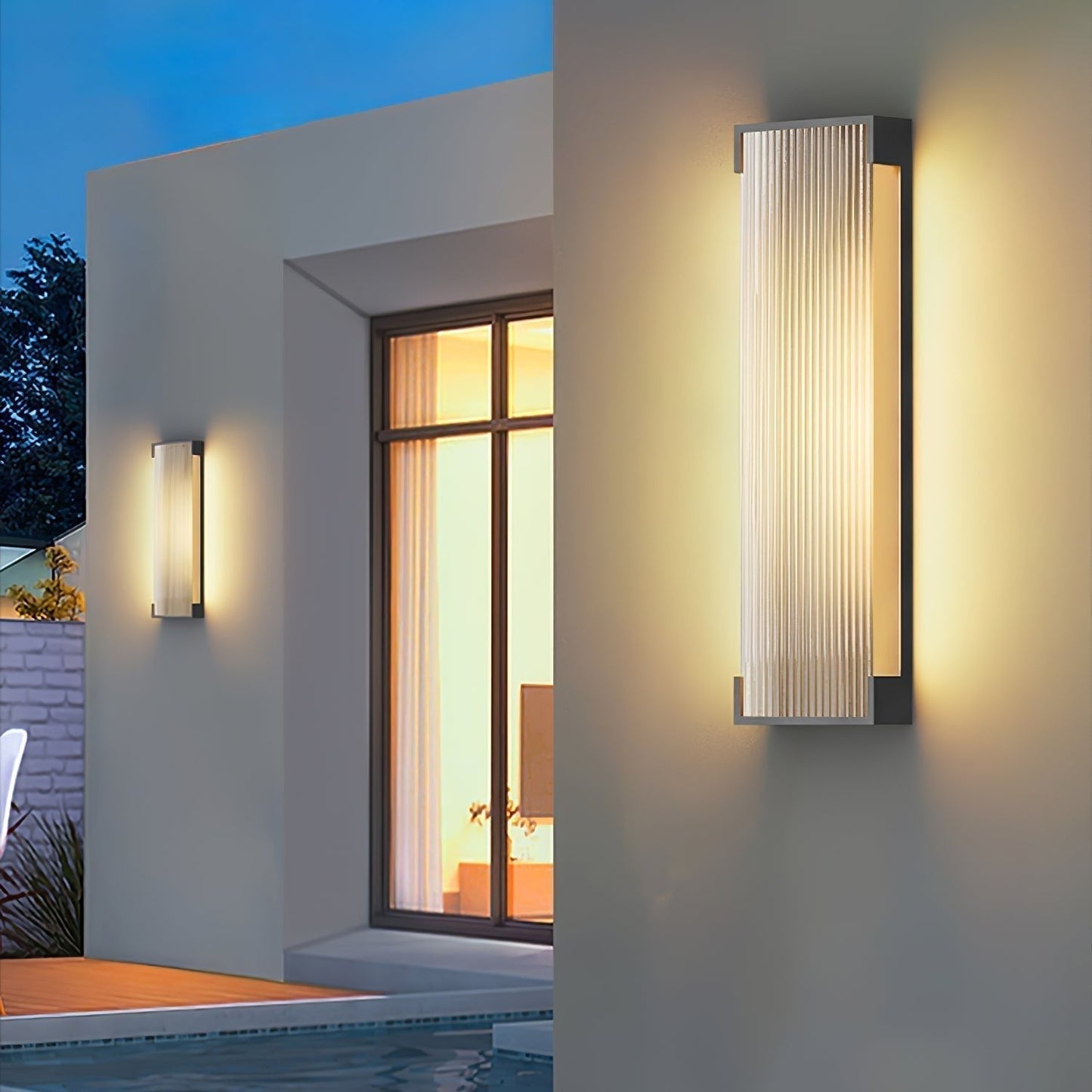 Outdoor LED Rectangle Wall Lamp