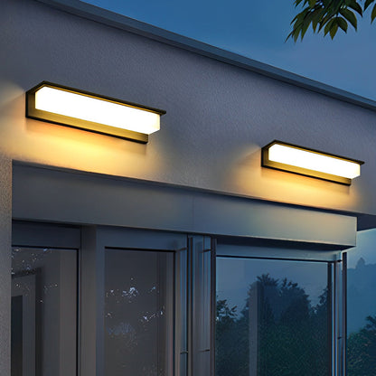 Slim Outdoor Solar Powered LED Wall Light
