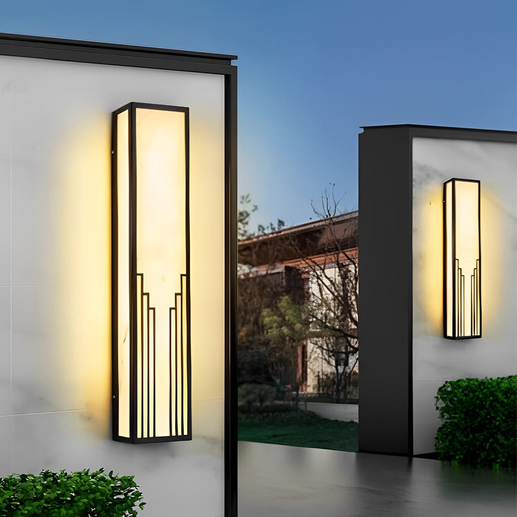 Outdoor Weatherproof Black LED Wall Lamp