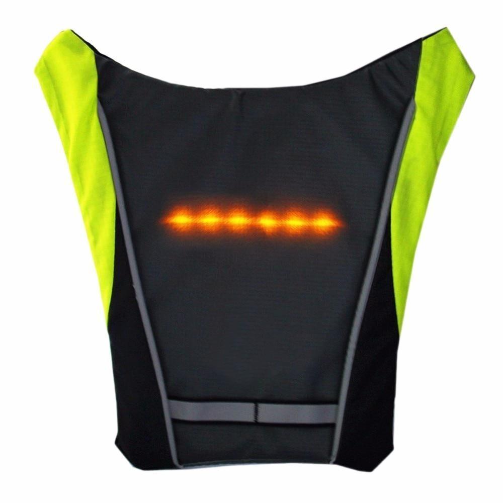 Visible Night Cycling LED Safety Vest Waterproof Jacket