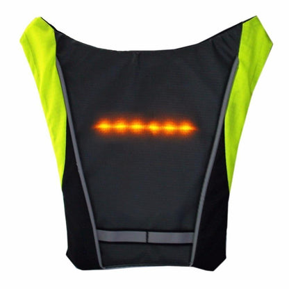 Visible Night Cycling LED Safety Vest Waterproof Jacket