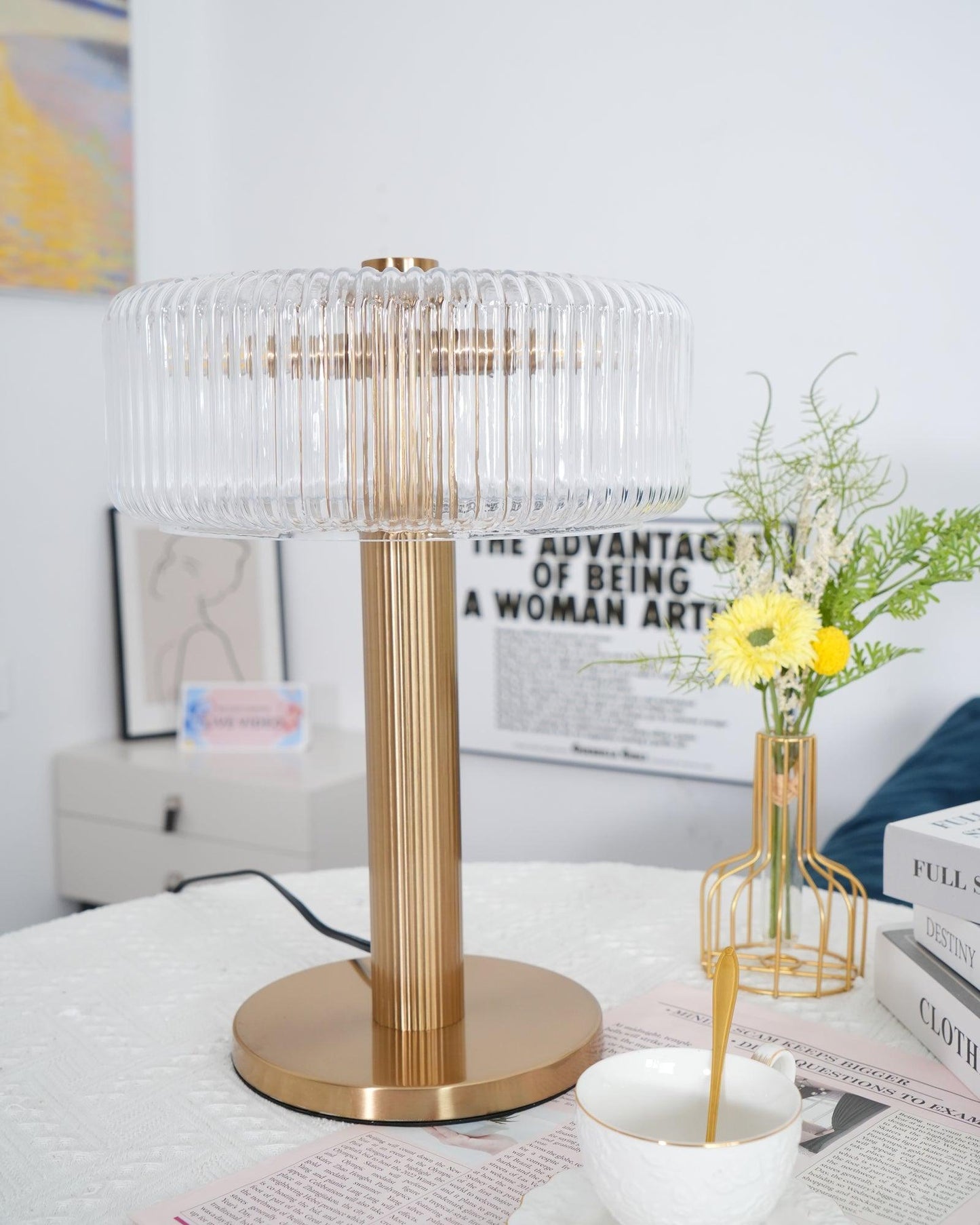Tall Slim Floor Table Lamp