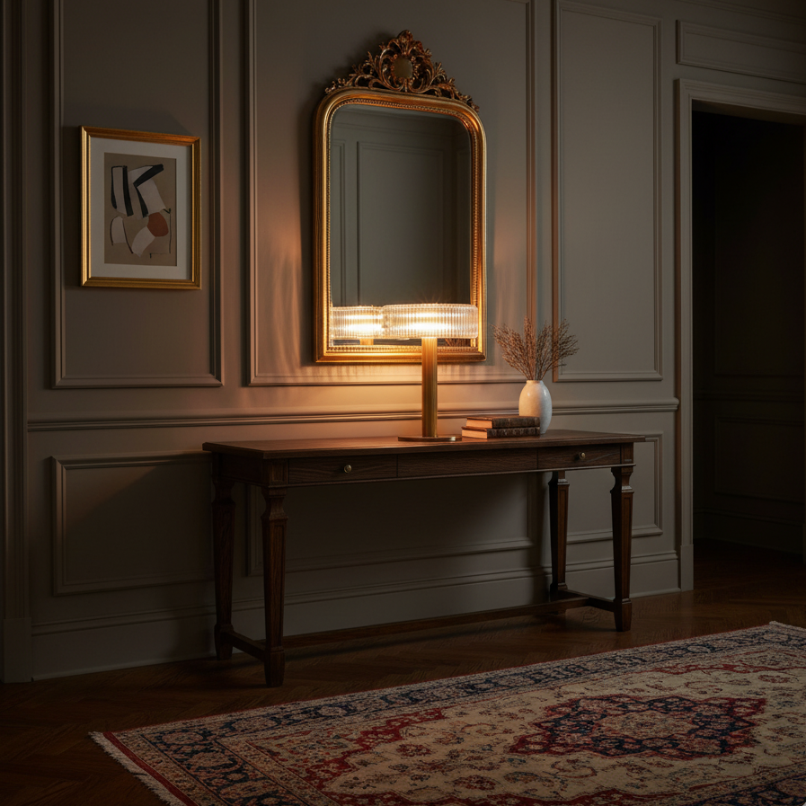 Tall Slim Floor Table Lamp