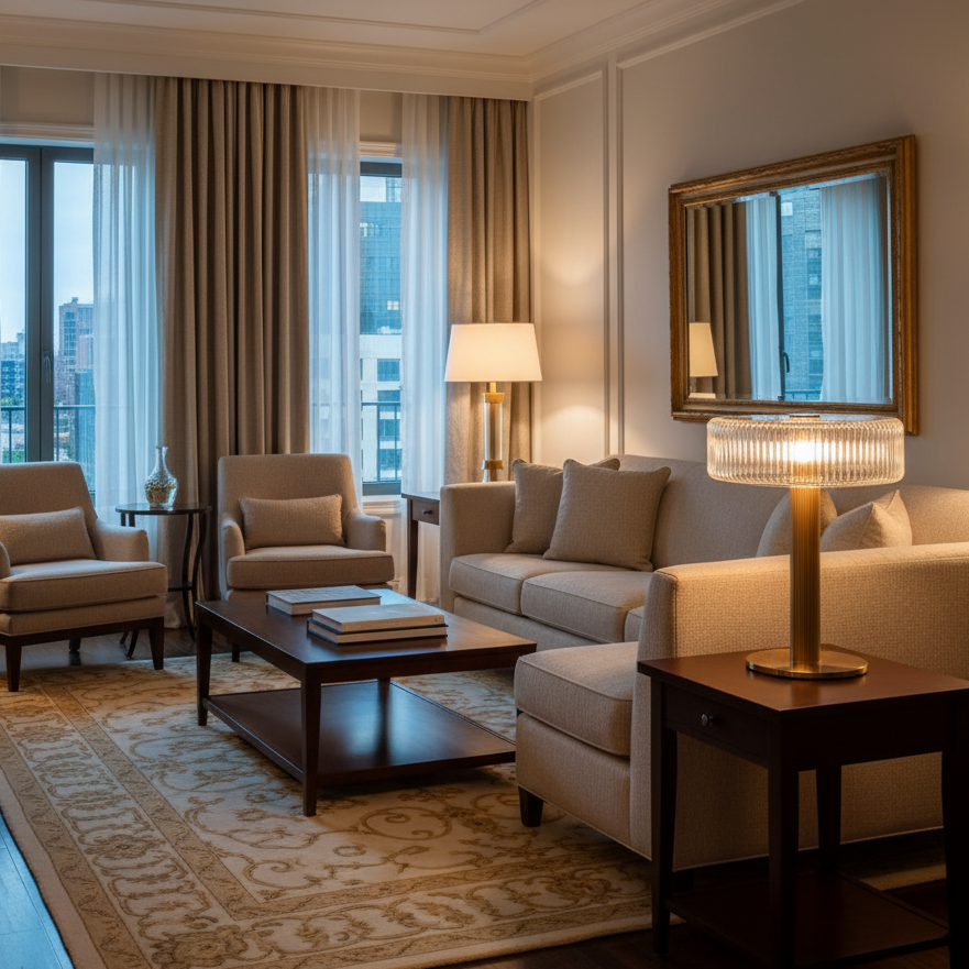 Tall Slim Floor Table Lamp
