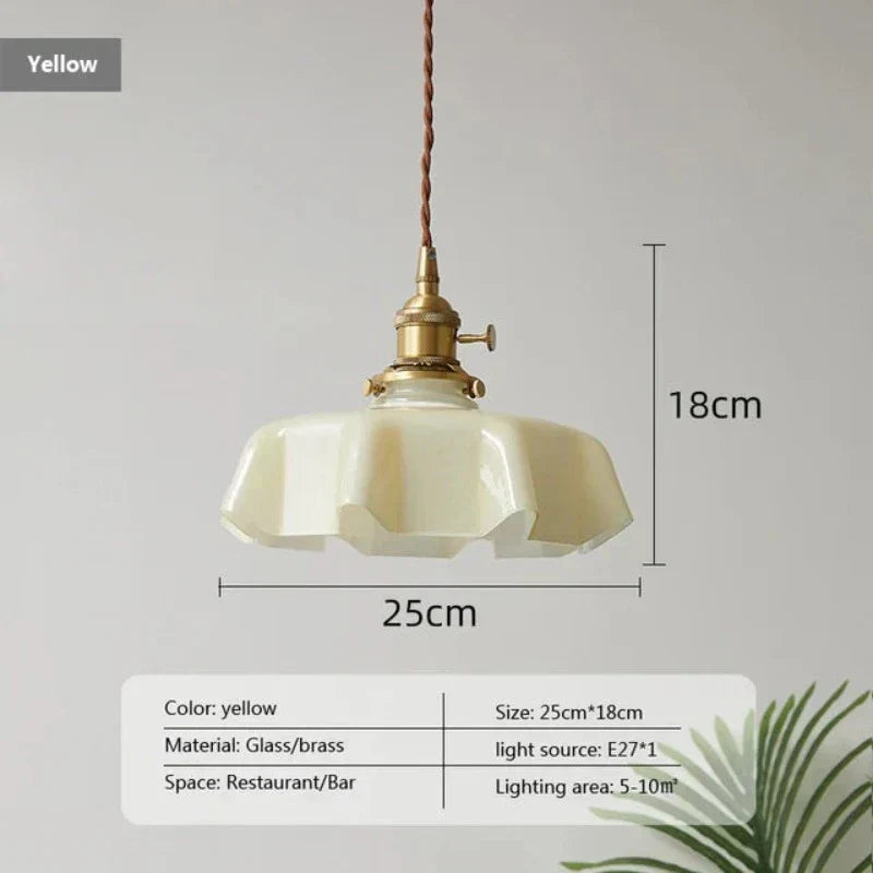 Vintage Gold Hanging Light Fixture