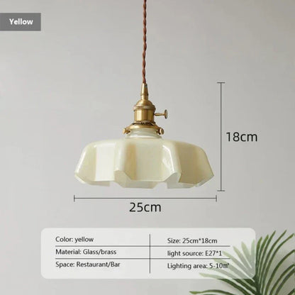 Vintage Gold Hanging Light Fixture