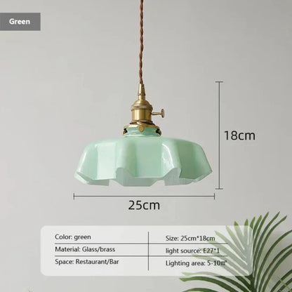 Vintage Gold Hanging Light Fixture