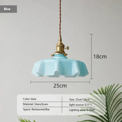 Vintage Gold Hanging Light Fixture