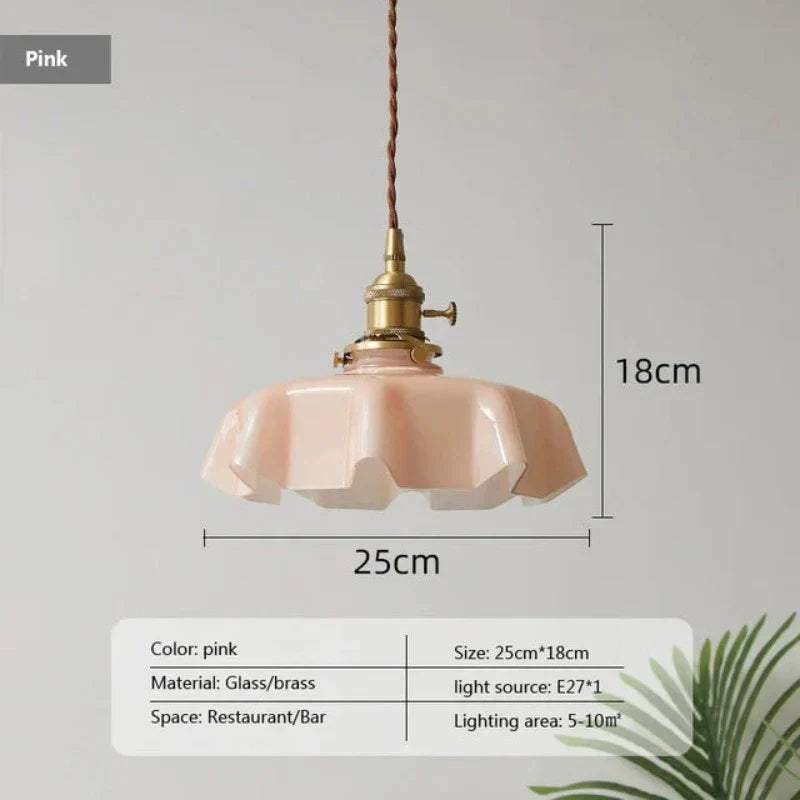 Vintage Gold Hanging Light Fixture