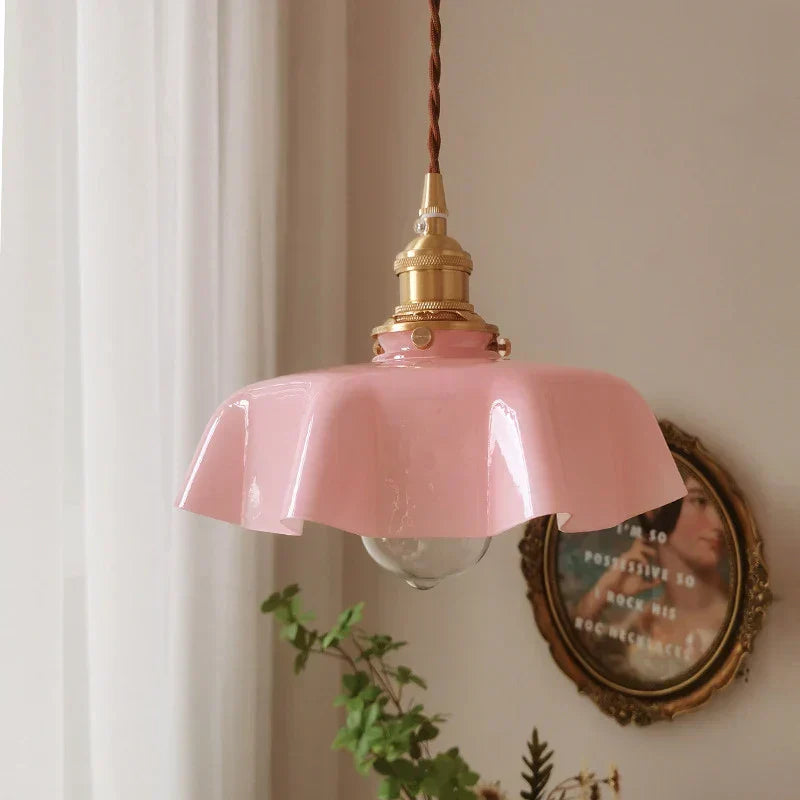 Vintage Gold Hanging Light Fixture