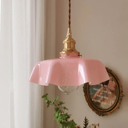 Vintage Gold Hanging Light Fixture