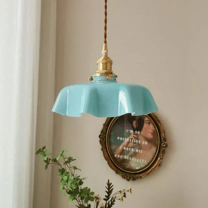 Vintage Gold Hanging Light Fixture