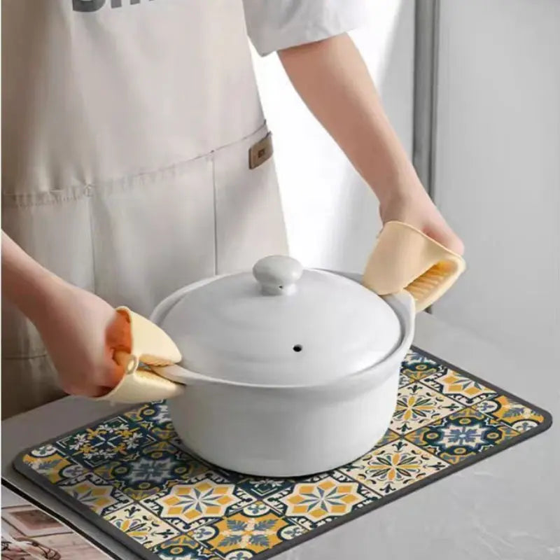 Fast-Drying Kitchen Counter Mat