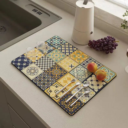 Fast-Drying Kitchen Counter Mat