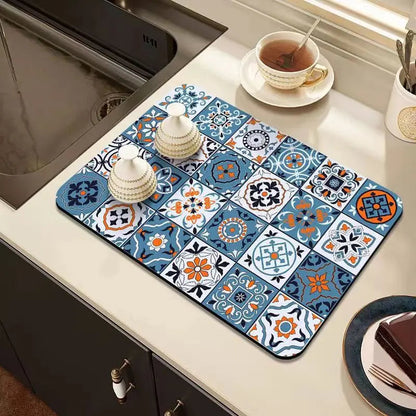 Fast-Drying Kitchen Counter Mat