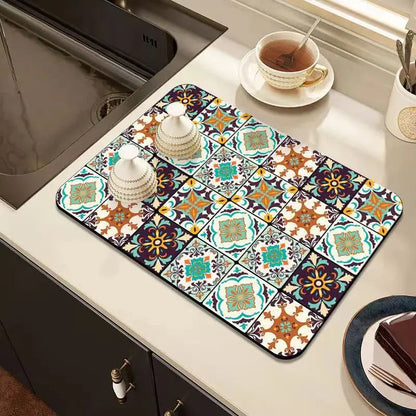 Fast-Drying Kitchen Counter Mat