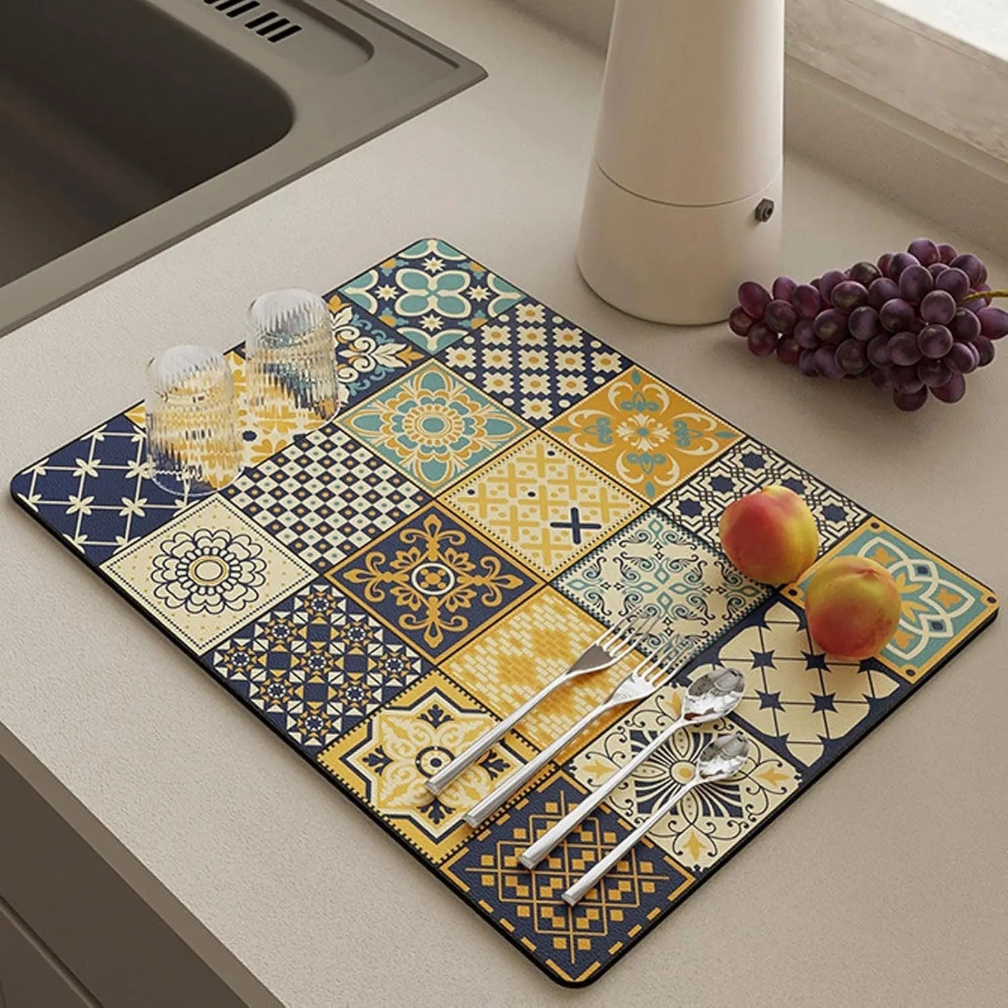 Fast-Drying Kitchen Counter Mat