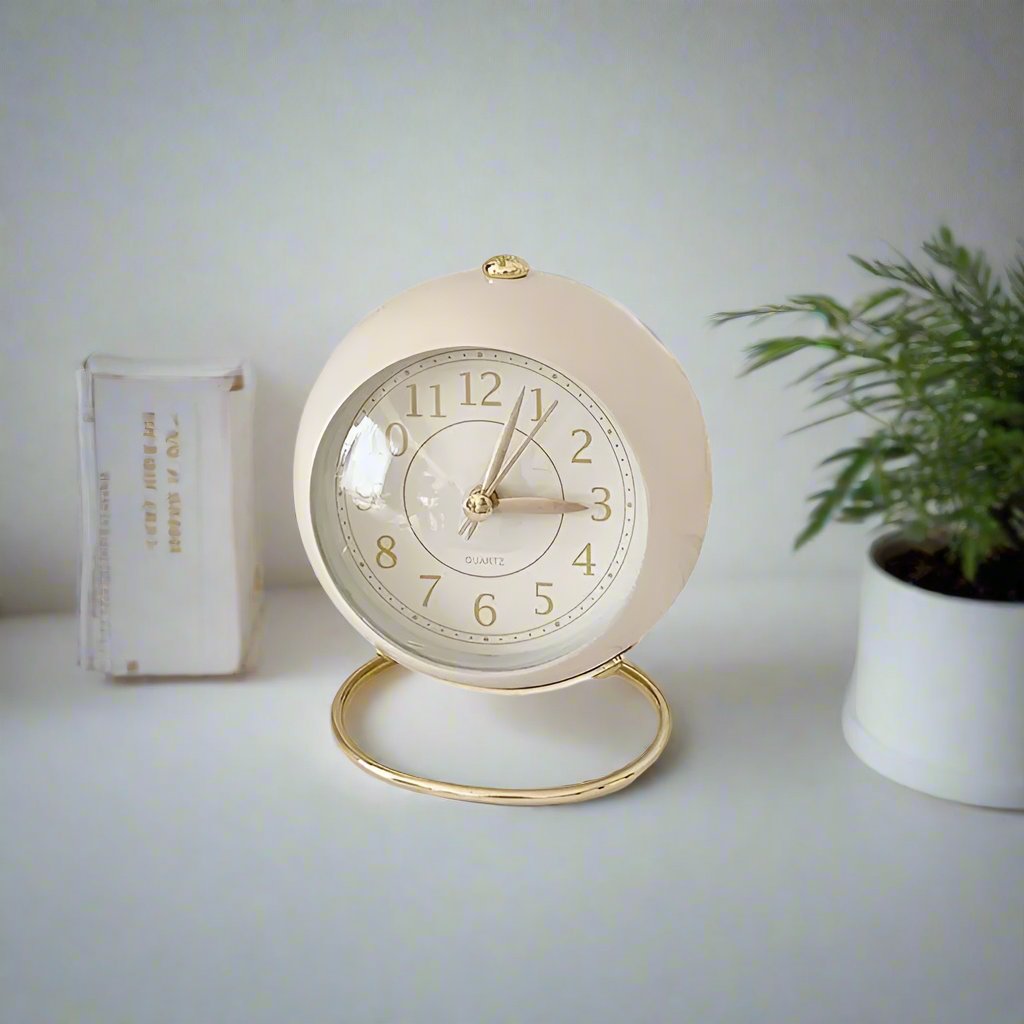 Classic Gold Tone Digital Alarm Clock - Cofik
