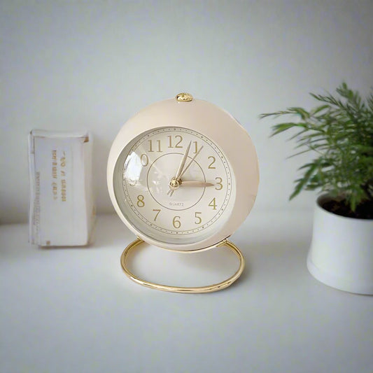 Classic Gold Tone Digital Alarm Clock - Cofik