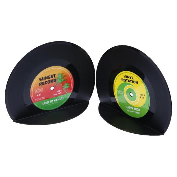 Vintage Music Album Book Ends - Cofik