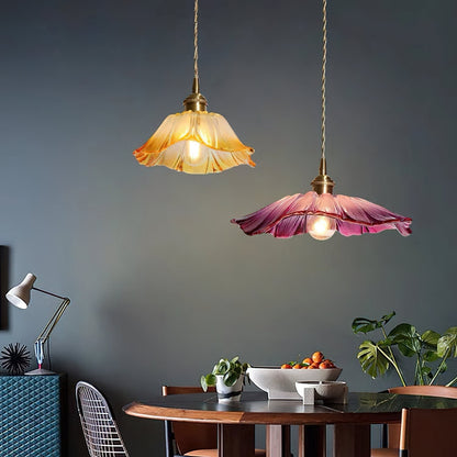 Vintage Style Glass Drop Pendant Light