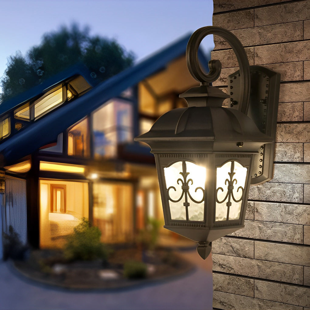 Classic Outdoor LED Glass Wall Lanterns