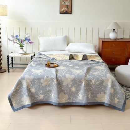 Cozy Double Sided Floral Throw Blanket - Cofik