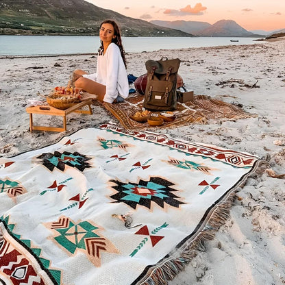 Waterproof Picnic Mat, Soft Cotton Blanket, Compact - Cofik