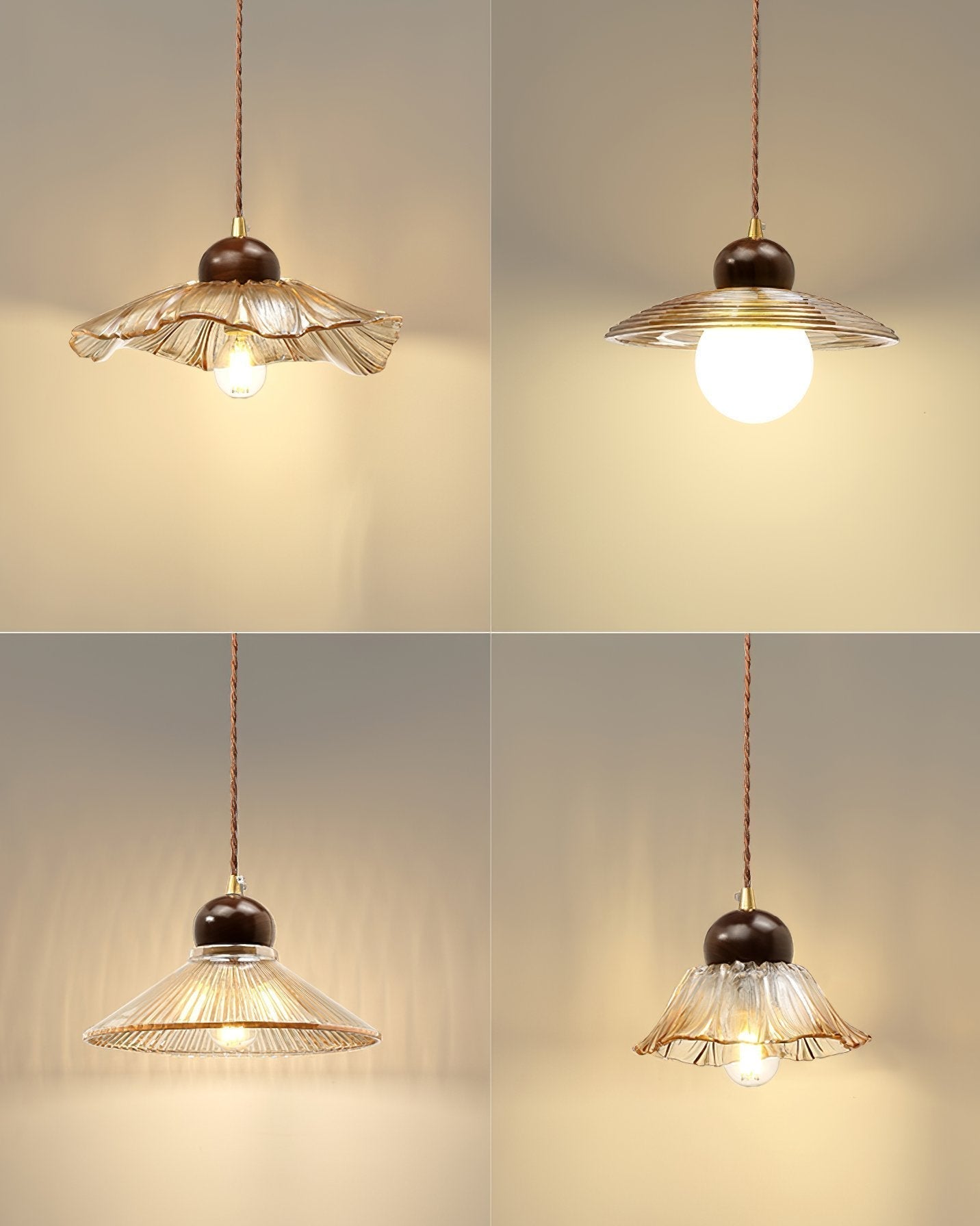Textured Flower Drop Ceiling Lamp