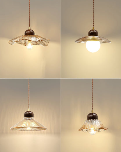 Textured Flower Drop Ceiling Lamp