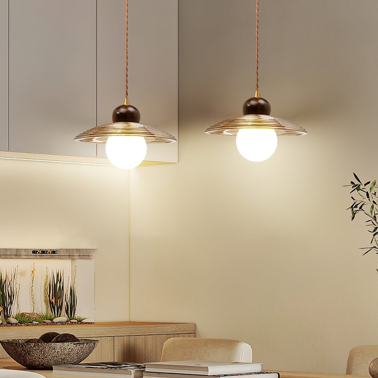 Textured Flower Drop Ceiling Lamp
