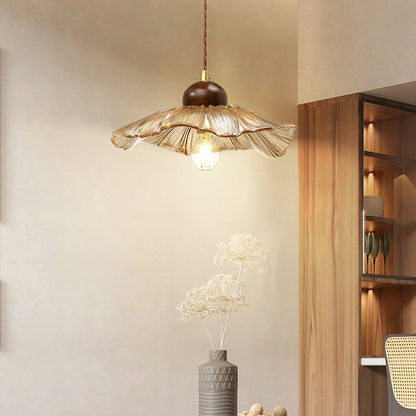 Textured Flower Drop Ceiling Lamp