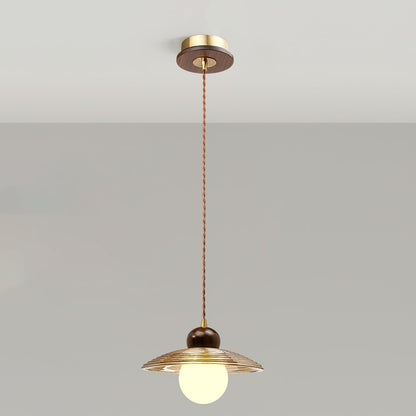 Textured Flower Drop Ceiling Lamp